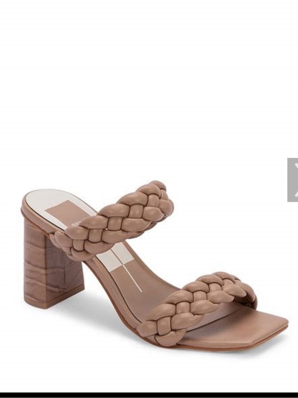 Dolce Vita Braided Strap Block Heel